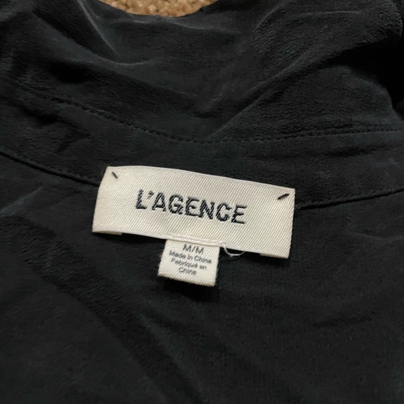 L’agence Silk Button Blouse - Picture 2 of 4